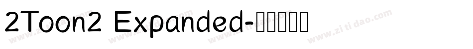 2Toon2 Expanded字体转换